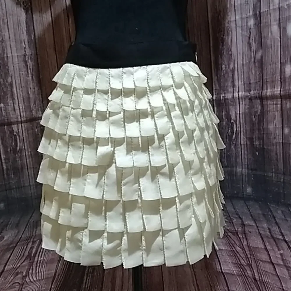 J. Crew Collection silk ribbon skirt size 0